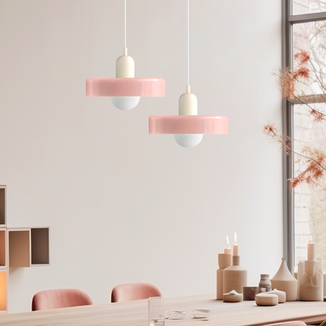 Bauhaus Inspired Colorful Glass Pendant Lamp Carvallo