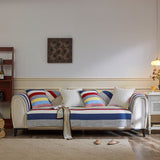 Färgglad randig vadderad soffa chic skydd sofföverdrag Carvallo