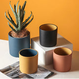 Carvallo – Lyxig Rund Keramisk Blomkruka med Handglaserad Elegans Carvallo