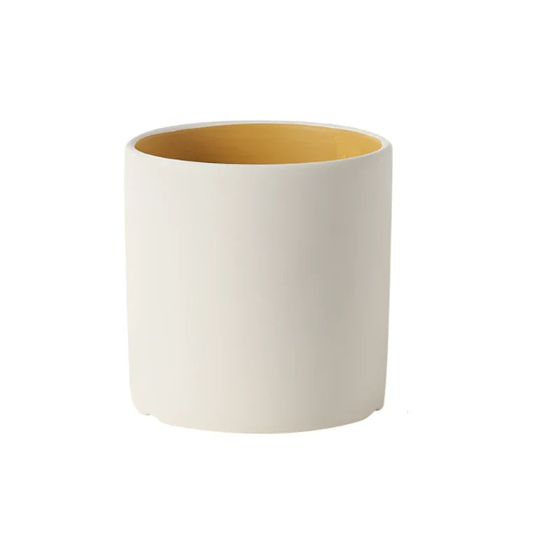 Carvallo – Lyxig Rund Keramisk Blomkruka med Handglaserad Elegans Carvallo