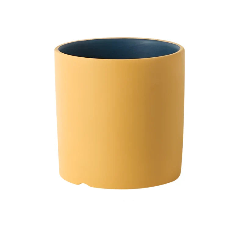 Carvallo – Lyxig Rund Keramisk Blomkruka med Handglaserad Elegans Carvallo