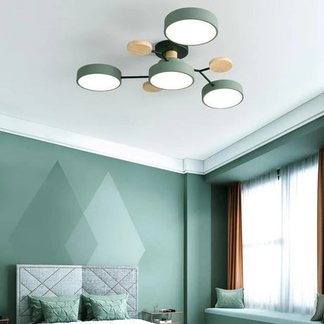 Iron LED Taklampa | Modern Semi-Flush Belysning | 33.46 till 37 tum | Stilig Hemdekoration Carvallo