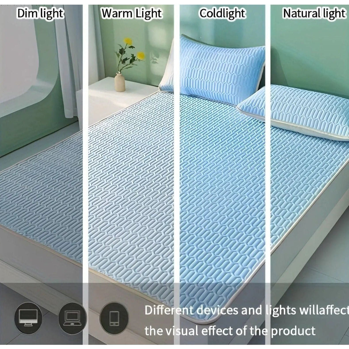 CoolDream Set - Latex Kylmadrass Set med Kuddöverdrag Carvallo