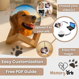 Royallure Memory Orb – Anpassad Videokula med 360° Ljud & USB Uppladdning Carvallo