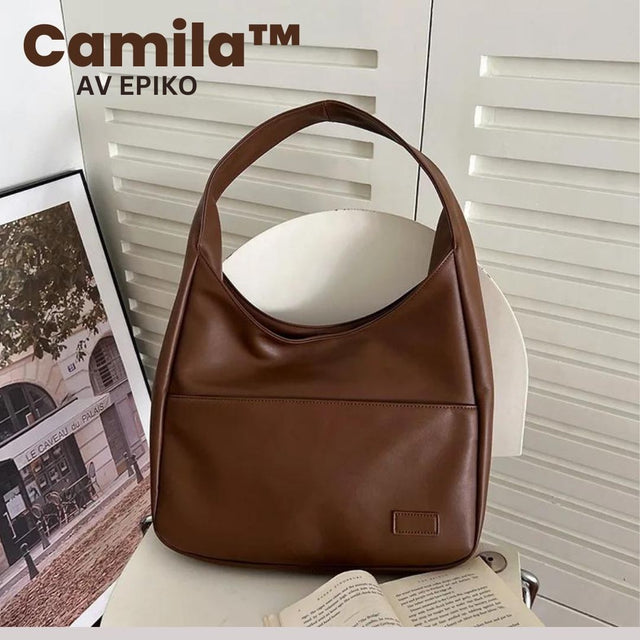 Camila™ Fantastisk veganläderväska-Hemnix-Brun-Hemnix