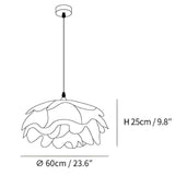 Floria Taklampa – Elegant Lampa med Blombladsliknande Form Hemnix
