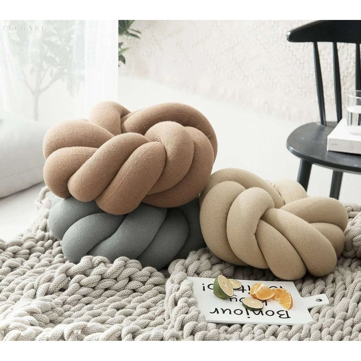 Cotton Knot Pillow - Bomullsknutkudde Carvallo