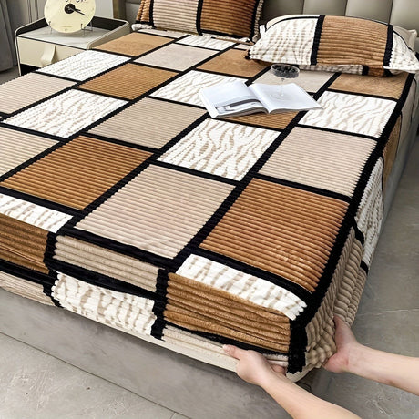 CozyVelvet Duvet Cover - Bekväm Tjockad Mjölkmadrasskydd Carvallo