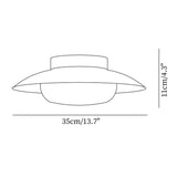 Rund Plafondlampa för Sovrum Carvallo