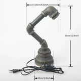 LumiIron – Industriell Retro Bordslampa i Järn, Kreativ Loftlampa i Vintage Stil Carvallo