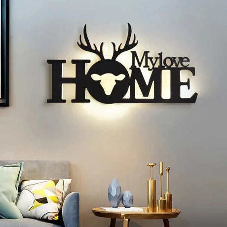 LetterGlow - Modern LED bokstavslampa för väggmontering – Dekorativ belysning Carvallo