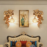 LuxeFlame - Draken Phoenix Vägglampa | Mystisk LED Belysning Carvallo