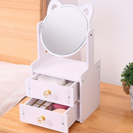 Purrfect Glow Makeup Mirror – Söta kattöron med förvaring för en snygg rutin MILA Sverige