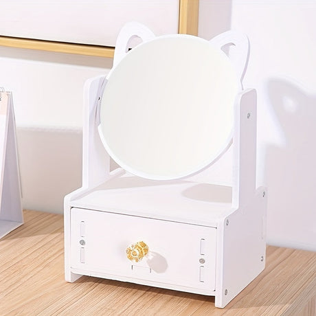 Purrfect Glow Makeup Mirror – Söta kattöron med förvaring för en snygg rutin MILA Sverige