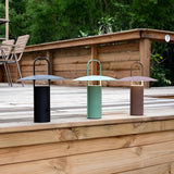 Carvallo LED Trädgårdslampa Återuppladdningsbar | Vattentät & Trådlös | Varmvit Stämningsljus | 7x19x24 cm Carvallo