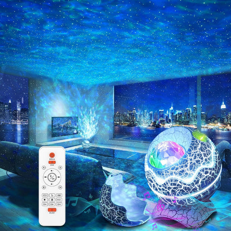 360° Galaxy-projektorlampa – Fjärrstyrd nattlampa med Bluetooth-ljud och lugnande nebulosaeffekter MILA Sverige