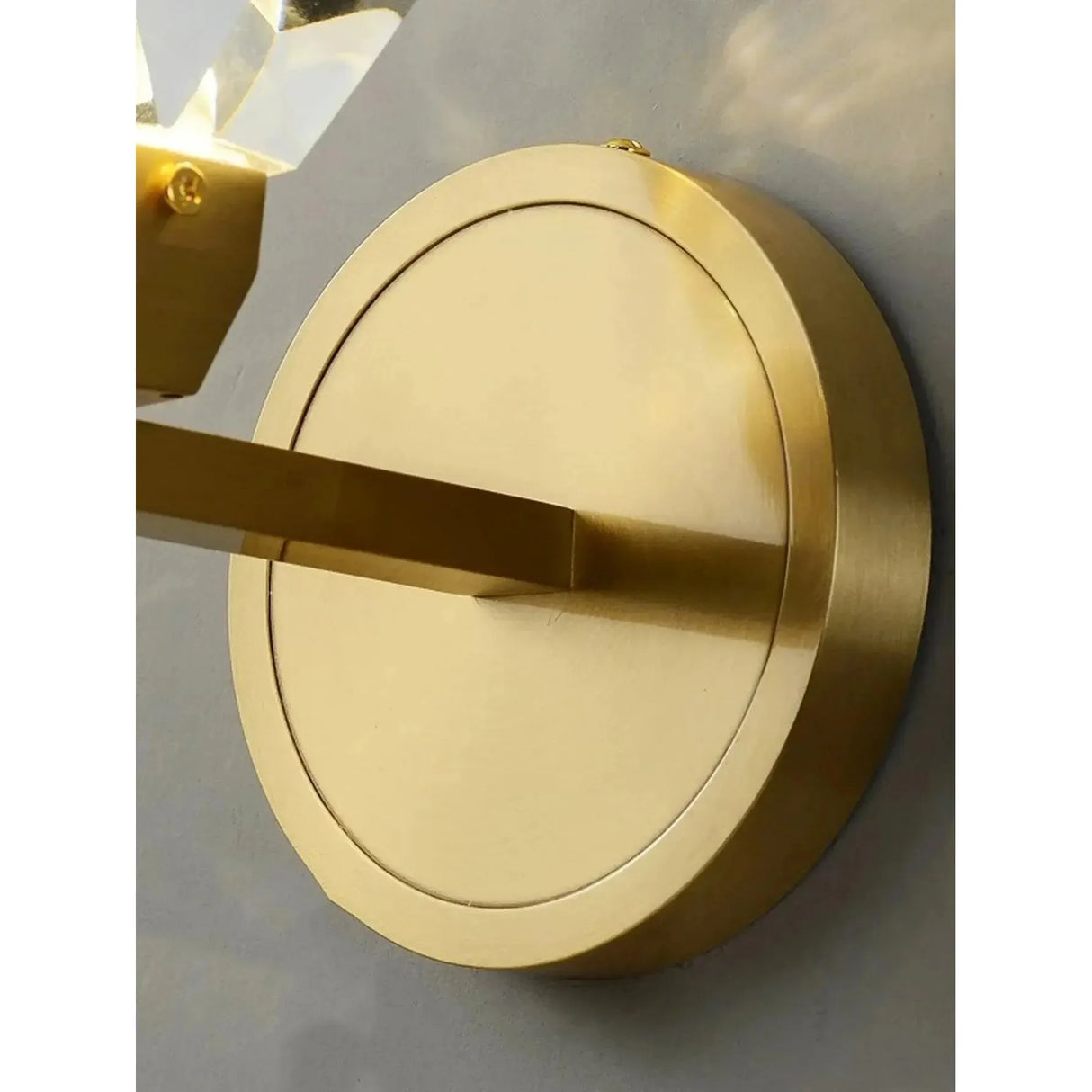 CrystalGleam Light - Lyxig Modern Guld Kristall LED Vägglampa Carvallo