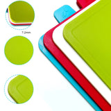 Skärbrädes-set (4-delat) Med praktisk hållare Carvallo