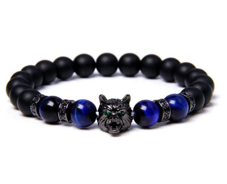 Wolf Tiger Eye pärla armband-Jewelry for women-Hemnix-Lazuli tiger öga-19cm-Hemnix