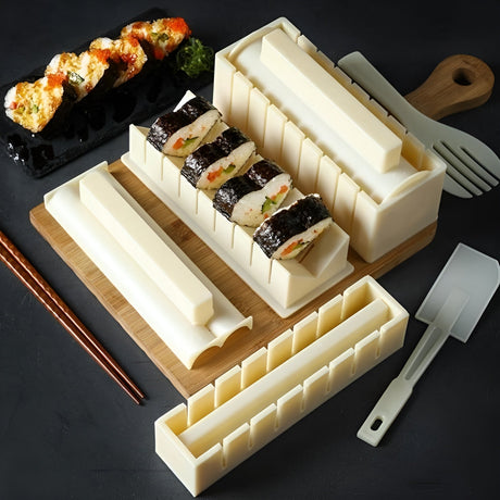 DIY Sushi Mäster-Set – Enkelt sushi-form-set för perfekta hemgjorda rullar Carvallo