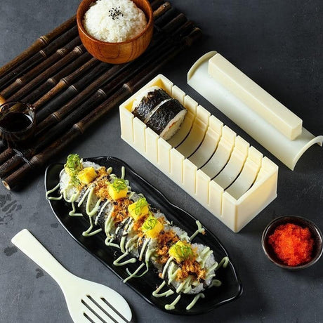 DIY Sushi Mäster-Set – Enkelt sushi-form-set för perfekta hemgjorda rullar Carvallo