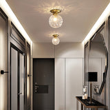 Modern Klar Glas Boll Taklampa för Hallen Carvallo