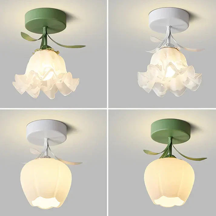 Vintage fransk stil mini blomster taklampa Carvallo