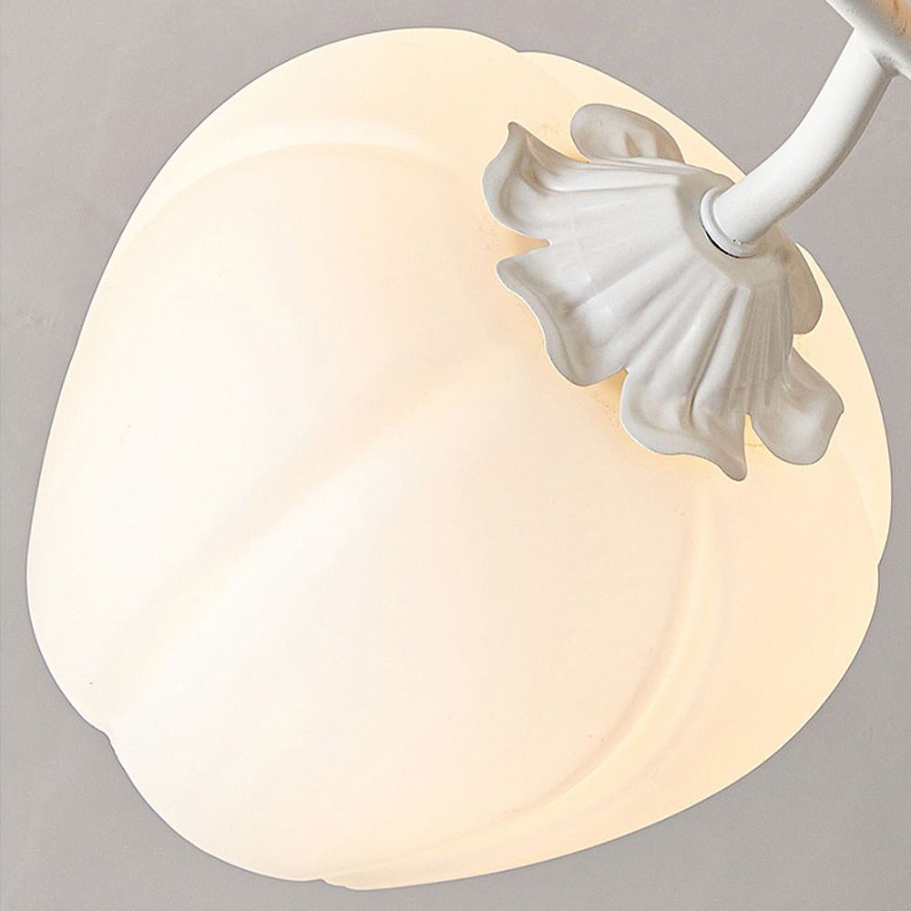 Taklampa med blommönstrad glasdiffusor Carvallo