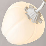 Taklampa med blommönstrad glasdiffusor Carvallo