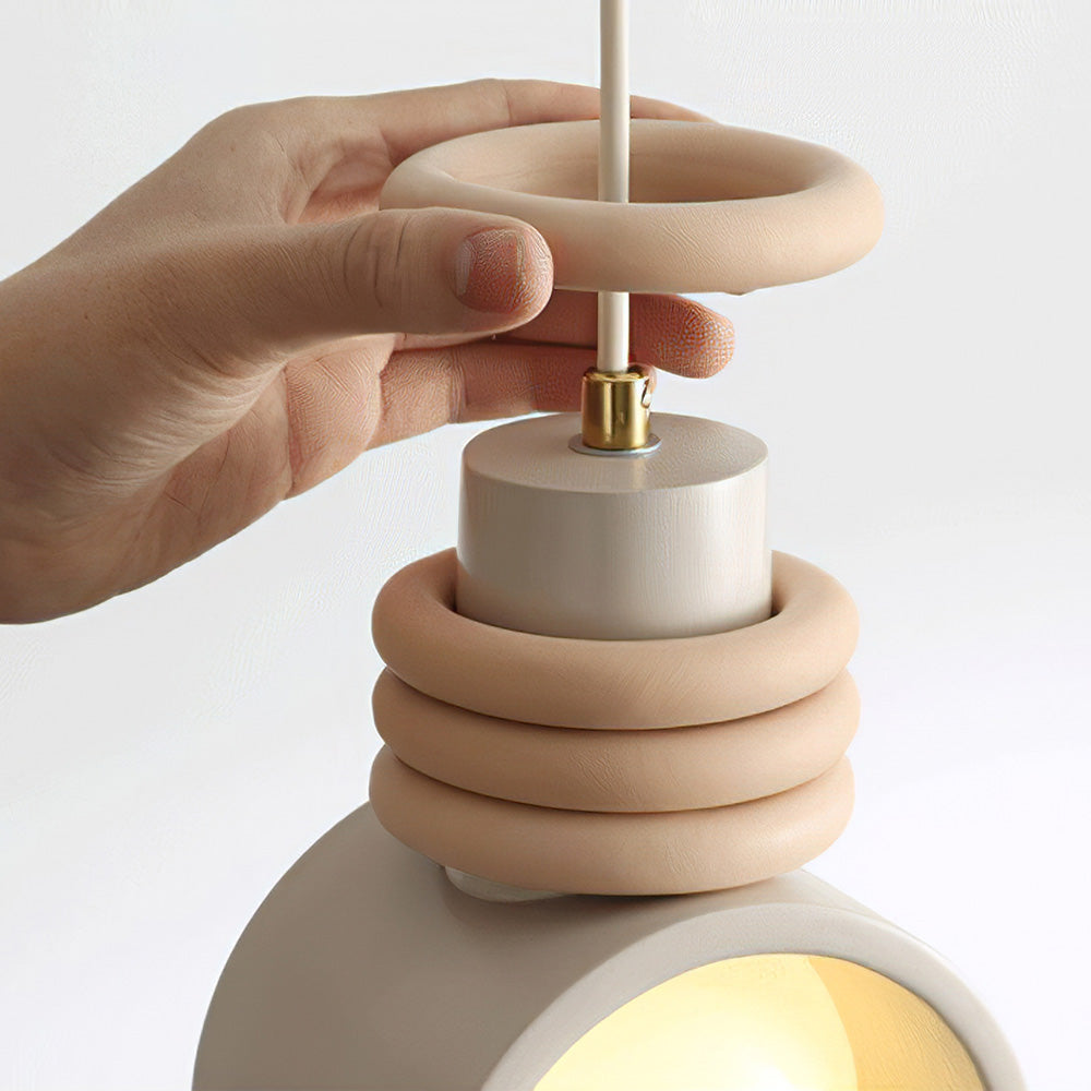 Fransk Stil Kräm Vax Taklampa Carvallo