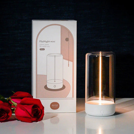 Modern magnetisk transparent akryl mini bordslampa Carvallo