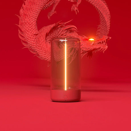 Modern magnetisk transparent akryl mini bordslampa Carvallo