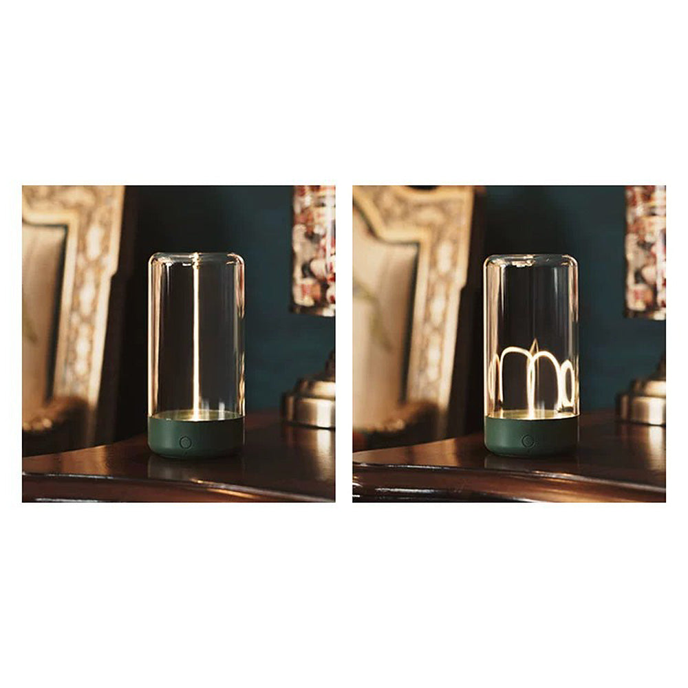 Modern magnetisk transparent akryl mini bordslampa Carvallo