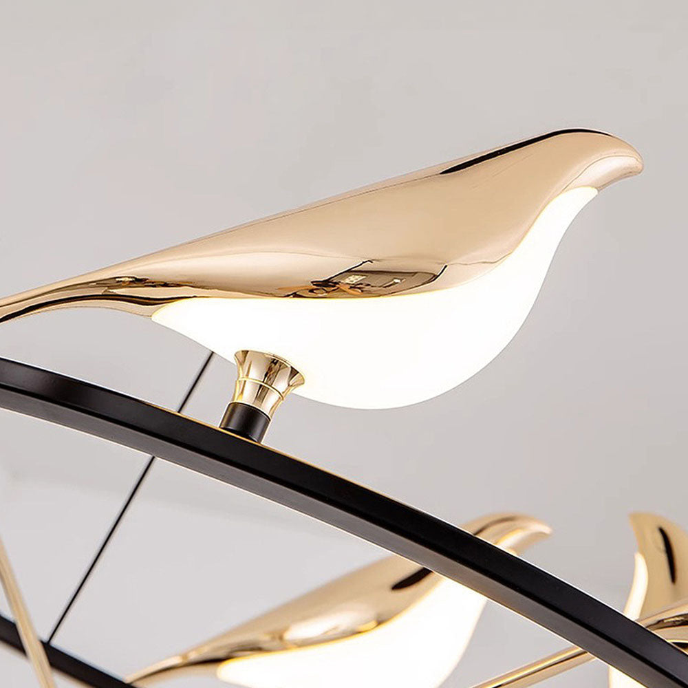 Kreativa Fåglar LED Cirkelslinga Hänglampa Carvallo