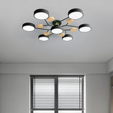 Taklampa Modern LED Flush Mount Kristallkrona Carvallo