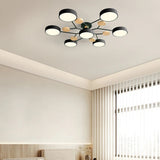 Taklampa Modern LED Flush Mount Kristallkrona Carvallo