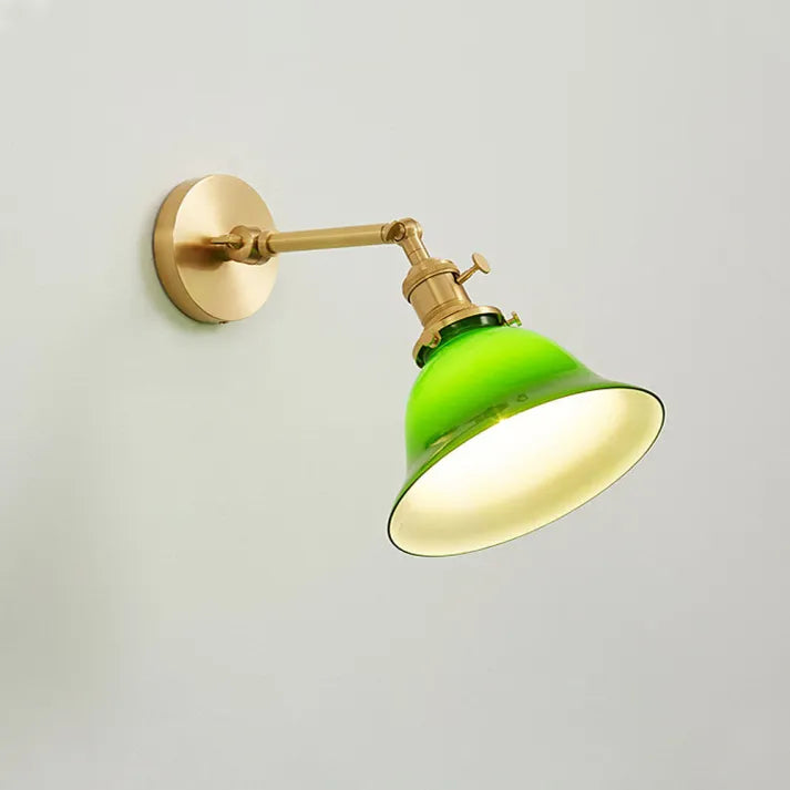 VintageGreen – Justerbar Klassisk Vägglampa för Stilren Belysning Carvallo