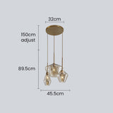 Glaspendellampa med industriell vintage stil Carvallo