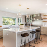 Glaspendellampa med industriell vintage stil Carvallo