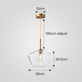 Glaspendellampa med industriell vintage stil Carvallo