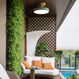 Industriell LED Taklampa | Trä & Järn Armatur | 12W Energibesparande Lampa | 7.09x3.94 in | Brick by Brick Carvallo