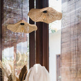 Boho Wicker Rattan Lampa i Lantstil Carvallo