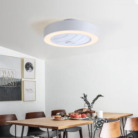 Kompakt 55 cm Takfläkt med 3 LED-ljusslägen och fjärrkontroll Carvallo