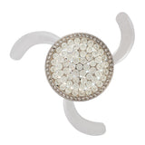 Elegant 42-tums takfläkt med kristallkrona och dimbar LED-lampa Carvallo