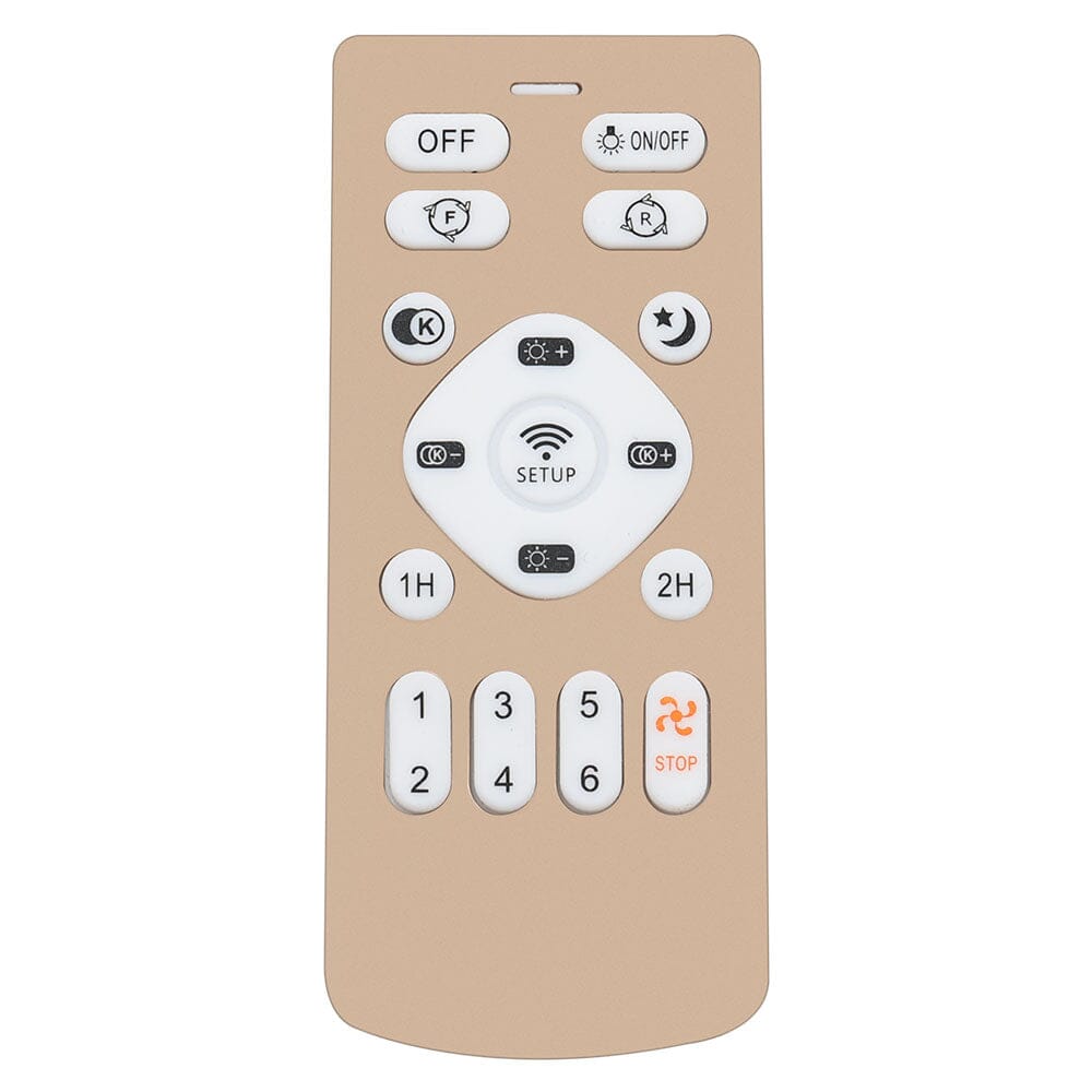 Kreativ 78cm Akryl Takfläkt med Inbyggd LED-Belysning Carvallo