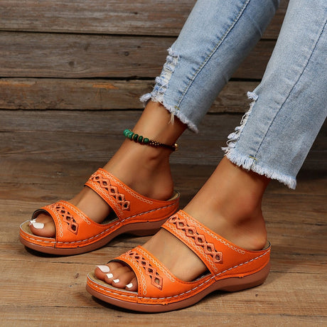 Amara™ Retroinspirerade ortopediska sandaler-Hemnix-Orange-36-Hemnix
