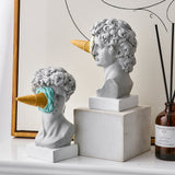 David Glassstaty Hem Dekor för Kreativ Bokhylla Display Carvallo