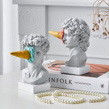 David Glassstaty Hem Dekor för Kreativ Bokhylla Display Carvallo