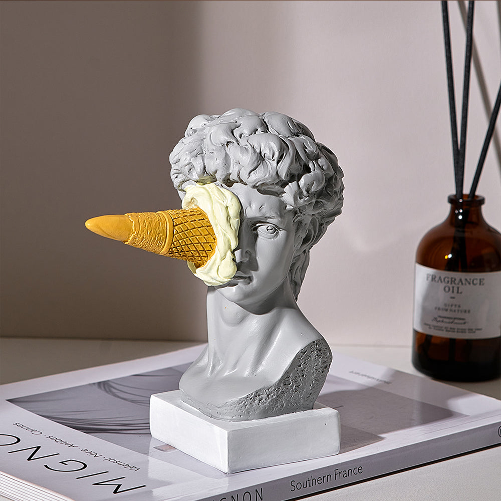 David Glassstaty Hem Dekor för Kreativ Bokhylla Display Carvallo