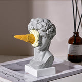 David Glassstaty Hem Dekor för Kreativ Bokhylla Display Carvallo